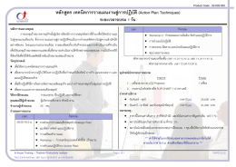 หลักสูตร เทคนิคการวางแผนงานสู่การปฏิบัติ (Action Plan Techniques)