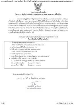 ประกาศเทศบาลเมืองชุมเห็ด เรื่อง ประชาสัมพัน