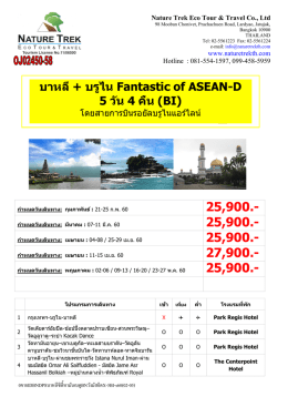 คลิกเพื่อดาวน์โหลด ไฟล์ PDF สำหรับทัวร์บาหลี + บรูไน