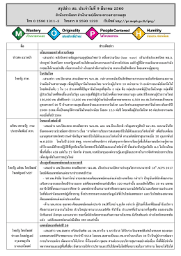 สรุปข่าว สธ.ประจำวันที่ 9 มีนาคม 2560
