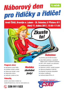 Náborový den pro řidičky a řidiče!
