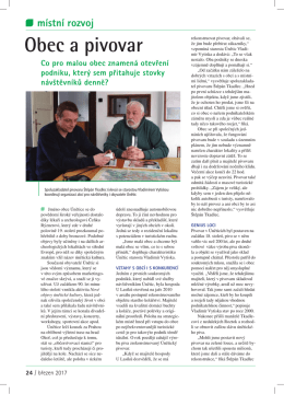 O &uacute;spě&scaron;n&eacute; spolupr&aacute;ci obce &Uacute;nětice a m&iacute;stn&iacute;ho