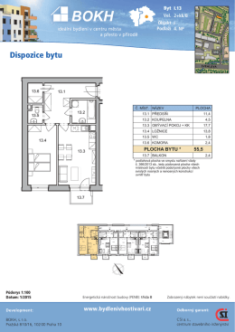 Půdorys bytu ve form&aacute;tu AdobePDF