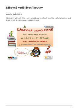 Zábavně vzdělávací koutky