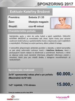 Exkluziv Kateřiny Brožov&eacute;
