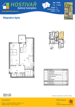 Půdorys bytu ve form&aacute;tu AdobePDF