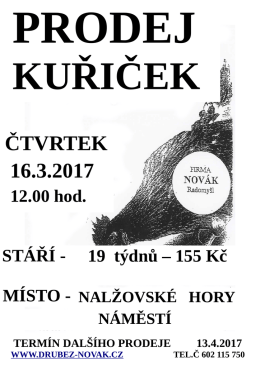 čtvrtek 16.3.2017