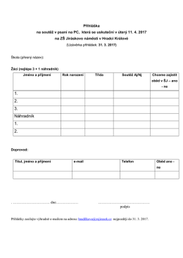 přihl&aacute;&scaron;ku - zsjirasek.cz