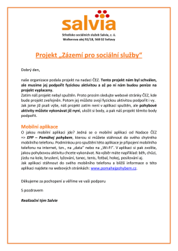 Projekt „Zázemí pro sociální služby“