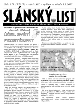 Slánský list - Březen 2017