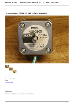 Krokové motory : Krokový motor VEXTA PK 244, 2