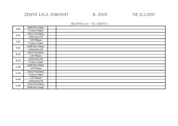 Zimní liga 2016/2017 R. 2005 NE 12.3.2017