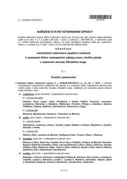 Nařízení státní veterinární správy