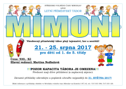 21. - 25. srpna 2017