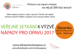 Nápady pro Opavu 2017