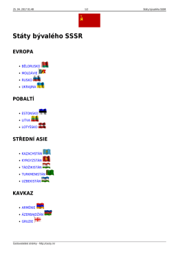 Státy bývalého SSSR - Cestovatelské stránky