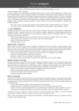 Volebn&iacute; program