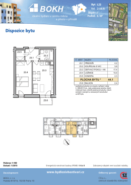 Půdorys bytu ve form&aacute;tu AdobePDF