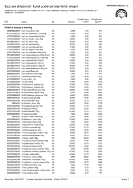 St&aacute;hnout - Potraviny m&aacute;lek