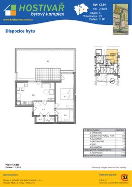 Půdorys bytu ve form&aacute;tu AdobePDF