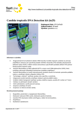 Candida tropicalis DNA Detection kit (in25) - TEST-LINE