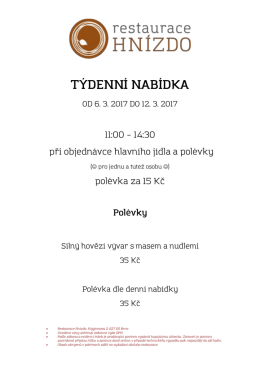 Menu - BRuNO family park