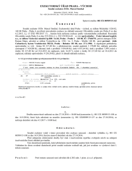 Exekutorsk&yacute; &uacute;řad Praha-v&yacute;chod