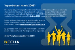 Vzpomínáte si na rok 2008? - ECHA