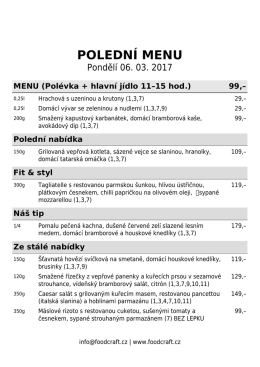 polední menu - Foodcraft