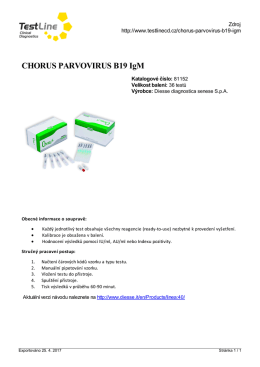 CHORUS PARVOVIRUS B19 IgM - TEST-LINE