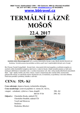Termální lázně MOŠOŇ