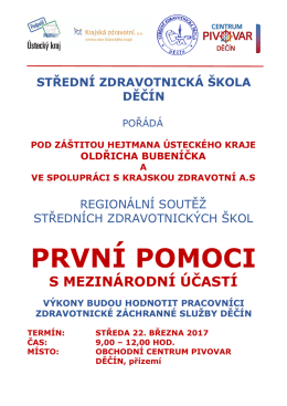 první pomoci - Střední zdravotnická škola Děčín