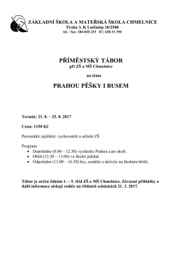 př&iacute;městsk&yacute; t&aacute;bor - Z&Scaron; a M&Scaron; Chmelnice
