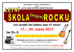 letní škola (nejen)rocku