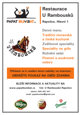 Restaurace u Rambousků Rapotice