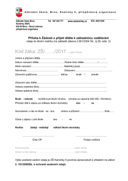 ZDE  - ZŠ Kamínky