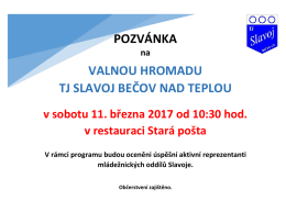 pozv&aacute;nka na VHx 2017