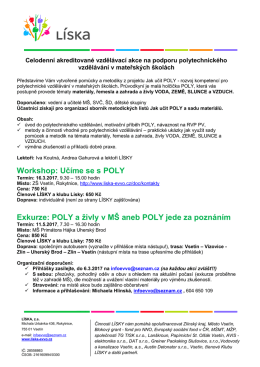 workshop_exkurze_Učíme se s POLY 2017