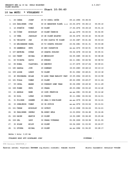 10 km MUŽI - ACES Team Karlovy Vary