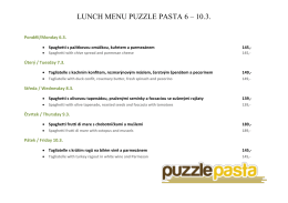 LUNCH MENU PUZZLE PASTA 6 – 10.3.