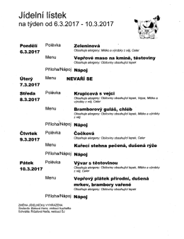 týden 6.3.2017