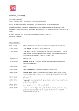 ČLOVĚČE, UVOLNI SE&hellip;