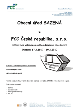 Svoz velkoobjemov&eacute;ho odpadu 17.