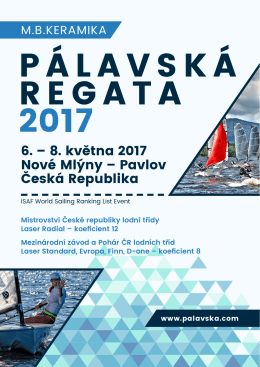 6. – 8. května 2017 Nové Mlýny – Pavlov Česká Republika