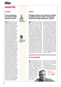 Autorsk&yacute; text v t&yacute;den&iacute;ku Marketing a M&eacute;dia