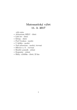 Matematický výlet 11. 3. 2017