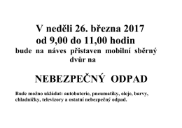 Nebezpečný odpad 03/2017