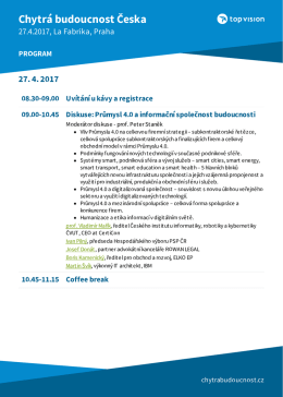 St&aacute;hnout program v PDF - Chytr&aacute; budoucnost Česka 2017