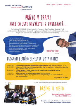 pr&aacute;vo v praxi - Havel Hol&aacute;sek