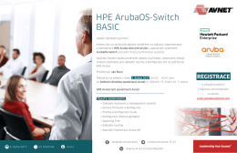 HPE ArubaOS-Switch BASIC